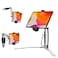 CTA Digital 3in1 Mount Stand CTA MultiFlex Tablet Base and Support Installs on Walls or Folds for iPad 10th Gen 109 789 Gen 102 Air 4 Pro 11 Galaxy Tab S3 Silver PADKMSB