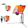 CTA Digital 3in1 Mount Stand CTA MultiFlex Tablet Base and Support Installs on Walls or Folds for iPad 10th Gen 109 789 Gen 102 Air 4 Pro 11 Galaxy Tab S3 Silver PADKMSB