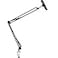 OHITEC Heavy Duty PhoneTablet Metal Holder Universal Mobile Cell Smartphone Mount Lazy Bracket 360 Rotation Gooseneck Clamp Stand Flexible Long Arm for 411 Inch Devices Black 2Section