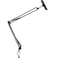 OHITEC Heavy Duty PhoneTablet Metal Holder Universal Mobile Cell Smartphone Mount Lazy Bracket 360 Rotation Gooseneck Clamp Stand Flexible Long Arm for 411 Inch Devices Black 2Section