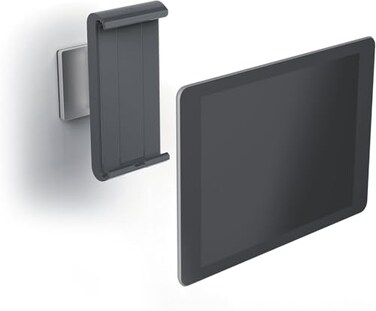 Durable WallMounted Tablet Holder SilverCharcoal Gray