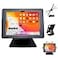 CarrieCathy Desktop AntiTheft Security Kiosk POS Stand Holder Enclosure for 2025 iPad 11 A16 11th 109 2022 iPad 10th Flip Rotate
