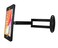 WeSTRUGGLE Tablet Wall Mount Bracket with fold for iPad 102Inch 9th8th7th Gen Extend Adjustable Arm Swivel with Anti Theft Security Lock and Key Multi Angle Rotate DesignMetal Black