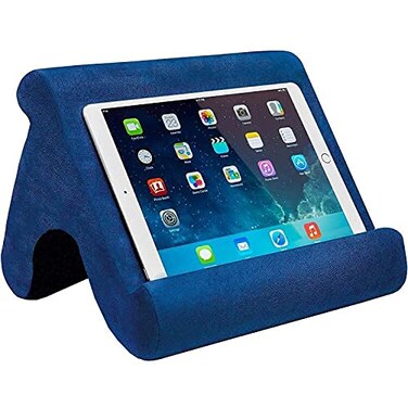 SAMHOUSING Tablet Pillow Stand Tablet Holder Dock for Bed with MultiViewing Angles Compatible with iPad Pro 97 105129 Air Mini 4 3 Kindle Galaxy Tab EReader Blue