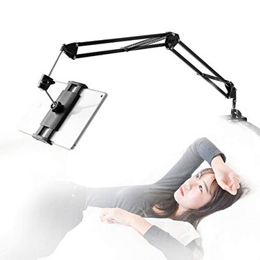 SAMHOUSING Tablet Stand for Bed360 Degree Rotating Bed Tablet Mount Holder Stand with Aluminum Arm for iPadiPhoneXSNSwitch Amazon Kindle Fireor Other 47129 inchScreen Devices