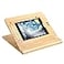 ELETIUO Tablet Stand Holder Adjustable FoldableMultiAngle Bamboo Wooden Organizer Desktop Holder for iPadStable for DrawingWatchingTyping Support Multiple Devices