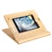 ELETIUO Tablet Stand Holder Adjustable FoldableMultiAngle Bamboo Wooden Organizer Desktop Holder for iPadStable for DrawingWatchingTyping Support Multiple Devices