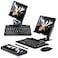 SHIEID Galaxy Z Fold 7 360 Rotating POS Tablet Stand Zip PullOut Integrated Folding Design Set with Folding Bracket Keyboard Mouse Capacitor PenCompatible with Galaxy Z Fold76543 Black