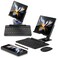 SHIEID Galaxy Z Fold 7 360 Rotating POS Tablet Stand Zip PullOut Integrated Folding Design Set with Folding Bracket Keyboard Mouse Capacitor PenCompatible with Galaxy Z Fold76543 Black