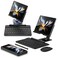 SHIEID Galaxy Z Fold 7 360 Rotating POS Tablet Stand Zip PullOut Integrated Folding Design Set with Folding Bracket Keyboard Mouse Capacitor PenCompatible with Galaxy Z Fold76543 Black