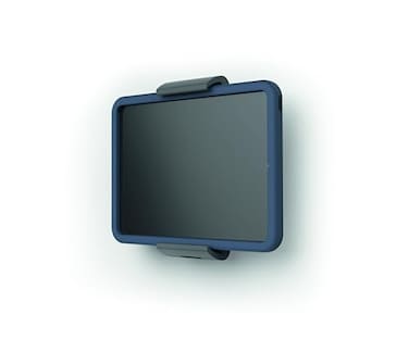 Durable Aluminum Wall Mounted Tablet Holder XL 360 Degrees Rotation Universal Mount for 713 Tablets with Cases iPad Samsung and More Silver Metal Bracket