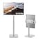 tounee Height Adjustable Tablet Stand 35lb 16kg Max Support Up to 18 Tall Slim Portable Monitors Stand Compatible with iPad Pro 129 Surface Pro All 47156 DevicesWhite