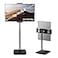 tounee Height Adjustable Tablet Stand 35lb 16kg Max Support Up to 18 Tall Slim Portable Monitors Stand Compatible with iPad Pro 129 Surface Pro All 47156 Devices Black