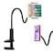 ZUYEE Gooseneck Tablet Mount Holder for Bed 4105 Devices iPad Clamp Stand Kindle Holder Flexible 30 inch Arm Clip for iPhone iPad Air Mini Galaxy Tabs Kindle Fire Switch Cell Phone Black