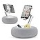 SupeDesk KindleTablet Pillow Stand for Reading Adjustable Tablet Pillow Stand for Lap with Detachable Bowl Fits 4713 KindlePhonesTablets Watch Videos Stream Media Grey