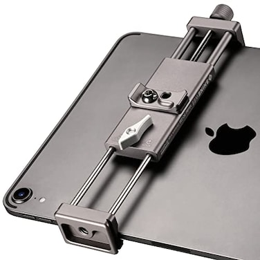 SHINEWEE Full Metal Tablet Tripod Holder Compatible with iPad miniAirPro 14 Screw ArcaSwiss Dovetail Mounts Universal Tablet Clamp Adapter