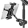JUBOR Tablet Holder for Microphone Stand Mic Music Stand Tablet Holder for iPad 360 Adjustable Clipon Phone Mount for Shee Music Stand Fits Devices from Screen Size 47 to 129