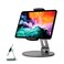 Stouchi 129 iPad Stand 360 Swivel Base Tablet Holder for iPad Pro Surface Pro Adjustable Desk Mount Holder for POS Kiosk Fits 414 Tablets Grey