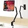 Houele Tablet Stand Holder Adjustable Foldable Tablet Arm iPad Desk Mount with 360Rotate Base Phone Holder iPad Stand for Desk and Bed Compatible with Tablets Phones or Other 4156 Device