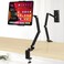 Houele Tablet Stand Holder Adjustable Foldable Tablet Arm iPad Desk Mount with 360Rotate Base Phone Holder iPad Stand for Desk and Bed Compatible with Tablets Phones or Other 4156 Device