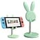OATSBASF Cell Phone Stand Adjustable Cute Bunny Phone Stand for Desk Kawaii Phone Holder Stand Compatible with All Mobile Phones iPhone Kindle Switch Green