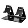 aceyoon Adjustable Tablet Stand iPadCell Phone Holder for Desk Aluminum Alloy Stand Holder for 2 Phones or a TabletKindle Sturdy Dual Stands Foldable and Portable Black