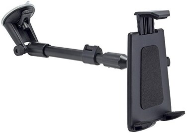 ARKON Mounts Tablet Long Arm Windshield Suction Mount Secure Tablet Holder Firm Windshield Suction Extendable Arm for Long Dashboards Compatible with iPad Samsung Google and more TABPB117