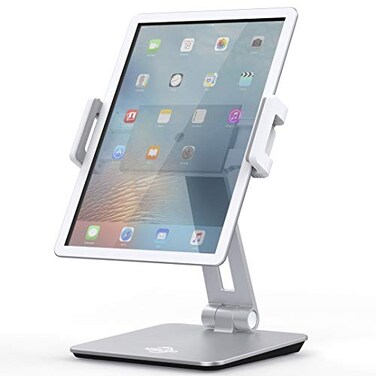 KABCON Tablet Stand Holder Tightness Adjustable MultiAngle Foldable EyeLevel Aluminum Solid Tablets Stands Dock for 414TabletsPhone iPad SeriesSamsung Galaxy TabsKindle FireEtc