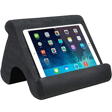 SAMHOUSING Tablet Pillow Stand Tablet Holder Dock for Bed with MultiViewing Angles Compatible with iPad Pro 97 105129 Air Mini 4 3 Kindle Galaxy Tab EReader Dark Grey