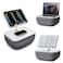 elitehood Adjustable iPad Pillow Stand for Lap Soft Cushion Lap Beanbag Tablet Pillow Stand Tablet Holder for Lap Bed Couch Pillow Pad for Tablet or iPad EReader Books and 4156 Devices Grey