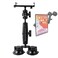 Leenconghui Aluminum Tablet Holder for All iPad 360 adjustable Secure Double Suction Cup Mount for Car Truck WindshieldSunroof Compatible with iPad Pro 129 Mini Air Galaxy Tabs and 4715 Tablets