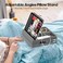 KDD Tablet Pillow Stand with Storage Foldable iPad Holder for Bed Lap and Desk Angle Adjustable Soft Pad Dock with Stylus Mount Compatible with Ipad Pro 129 105 11 Air Mini Phones Books