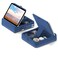 KDD Tablet Pillow Stand with Storage Foldable iPad Holder for Lap Desk and Bed Angle Adjustable Soft Pad Dock with Stylus Mount Compatible with iPad Pro Air mini Book Phone and Tablet 413