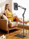 Lucky Trip Tablet Floor Stand with Double Heavy Duty Stable Base Never Tip Over Adjustable Height Swivel Overhead Bed Tablet Phone Stand Holder for iPad Kindle Galaxy Tab Cell Phones4713