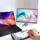 Kado Aluminum Alloy Tablet Stand for Portable Monitor Foldable iPad Stand Holder Adjustable Computer Office Desk Accessories for Kindle Switch iPad ProAirMini iPhone ProMaxPlus