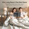 elitehood Adjustable Tablet Floor Stand with Heavy Duty Base 24in Horizontal Long Arm iPad Floor Stand Holder for Bed Recliner Sofa Compatible with iPad mini Air Pro 13129 and 4713in Devices