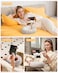 SupeDesk Tablet Pillow Stand for Bed Adjustable Tablet Stand with Detachable Snack Bowl Phone Stand for Bed Kindle Holder iPad Holder Tablet Holder for Reading Watching Videos and Streaming