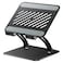 tounee Tablet Holder Stand Dual Rod Adjustable Aluminum Desktop Stand Compatible with 47169 iPads Surface Tablets Portable Monitor Kindle and More Black