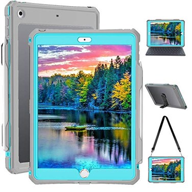 Transy for Waterproof iPad 102 Case Waterproof iPad 9th 8th7th Generation Case Builtin Screen Protector Full Body Shockproof Protection Case with Strap for iPad 102 inches 202120202019