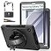 Miesherk STOCK Case for Galaxy Tab A9 Plus 5G 2023 Heavy Duty TPU Cover for Samsung Tablet A9 11 Inch with Screen Protector Stand Handle Shoulder Strap SPen Holder Black