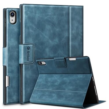 Antbox Case for iPad Air 11inch M4M3M2 202620252024 iPad Air 5th4th Generation 109 Vegan Leather with Pencil Holder Typing Angle Auto SleepWake MutiStand
