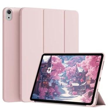 KENKE for iPad A16 11th Generation Case 11 Inch 2025 Release iPad 10th Generation Case 109 Inch 2022 Without Pencil Holder Slim Trifold Stand Protective Cover with Soft TPU Back Pink