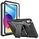 Soke Case for iPad A16 11th Generation 11inch 2025 iPad 10th Generation 109inch 2022 with Builtin Screen Protector and Kickstand Rugged Full Body Protective Cover Black