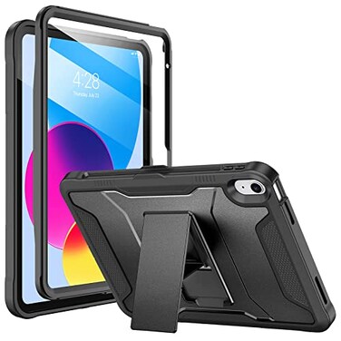 Soke Case for iPad A16 11th Generation 11inch 2025 iPad 10th Generation 109inch 2022 with Builtin Screen Protector and Kickstand Rugged Full Body Protective Cover Black