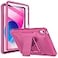 Soke Case for iPad A16 11th Generation 11inch 2025 iPad 10th Generation 109inch 2022 with Builtin Screen Protector and Kickstand Rugged Full Body Protective Cover Hot Pink