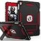 ZoneFoker 97 Case for iPad 6th5th Generation 20182017 for iPad Air 2 Air 1st Pro 97 Heavy Duty Shockproof Protective 97 Inch Cover with Builtin Stand for i Pad 6 5 Gen BlackRed