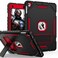 ZoneFoker 97 Case for iPad 6th5th Generation 20182017 for iPad Air 2 Air 1st Pro 97 Heavy Duty Shockproof Protective 97 Inch Cover with Builtin Stand for i Pad 6 5 Gen BlackRed
