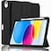 ZryXal iPad A16 CaseiPad 10th Generation Case 11Inch 2025109 Inch 2022 with Pencil Holder Smart Cover with Soft TPU Back Support Auto WakeSleep New Black