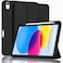 ZryXal iPad A16 CaseiPad 10th Generation Case 11Inch 2025109 Inch 2022 with Pencil Holder Smart Cover with Soft TPU Back Support Auto WakeSleep New Black