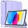 ZryXal iPad A16 CaseiPad 10th Generation Case 11Inch 2025109 Inch 2022 with Pencil Holder Smart Cover with Soft TPU Back Support Auto WakeSleep Light Purple
